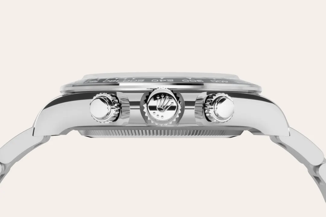 Rolex Cosmograph Daytona in Oystersteel with a white, black counter rings dial, black monobloc Cerachrom bezel, and Oyster bracelet, m126500ln-0001 - AH Riise Rolex Cosmograph Daytona in Oystersteel with a white, black counter rings dial, black monobloc Cerachrom bezel, and Oyster bracelet, m126500ln-0001 - AH Riise