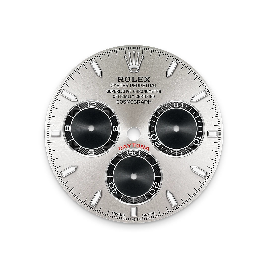 Rolex Cosmograph Daytona in white gold with steel and bright black dial, black monobloc Cerachrom bezel, and Oysterflex bracelet, m126519ln-0006 - AH Riise Rolex Cosmograph Daytona in white gold with steel and bright black dial, black monobloc Cerachrom bezel, and Oysterflex bracelet, m126519ln-0006 - AH Riise